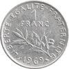 سکه 1 فرانک 1969 جمهوری پنجم - EF45 - فرانسه