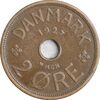 سکه 2 اوره 1927 کریستیان دهم - EF45 - دانمارک