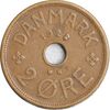 سکه 2 اوره 1928 کریستیان دهم - EF40 - دانمارک
