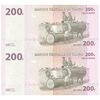 اسکناس 200 فرانک 2022 جمهوری دموکراتیک - جفت - UNC65 - کنگو