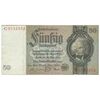 اسکناس 50 رایش مارک 1933 رایش سوم - تک - AU55 - آلمان
