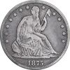 سکه نیم دلار 1875 نماد آزادی نشسته - EF40 - آمریکا