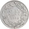سکه 2 فرانک 1886 دولت فدرال - VF35 - سوئیس