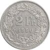 سکه 2 فرانک 1990 دولت فدرال - AU50 - سوئیس
