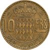 سکه 10 فرانک 1951 رینیه سوم - EF40 - موناکو