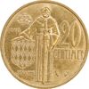 سکه 20 سنتیم 1982 رینیه سوم - AU50 - موناکو