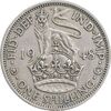 سکه 1 شیلینگ 1948 جرج ششم - تیپ 1 - EF45 - انگلستان