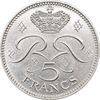 سکه 5 فرانک 1971 رینیه سوم - AU55 - موناکو