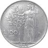 سکه 100 لیره 1966 جمهوری - EF45 - ایتالیا