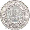 سکه 1 فرانک 1969 دولت فدرال - AU50 - سوئیس