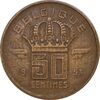 سکه 50 سانتیم 1953 بودئون یکم - نوشته فرانسوی - EF45 - بلژیک