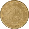 سکه 200 لیره 1995 جمهوری - چرخ دنده - AU58 - ایتالیا