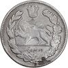 سکه 2000 دینار 1323 تصویری - VF - مظفرالدین شاه