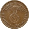 سکه 2 رایش فینیگ 1937D رایش سوم - EF45 - آلمان