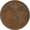 سکه 1 رایش فینیگ 1938A رایش سوم - EF45 - آلمان