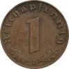 سکه 1 رایش فینیگ 1939B رایش سوم - EF45 - آلمان