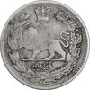 سکه 1000 دینار 1323 تصویری - VF30 - مظفرالدین شاه