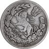 سکه 2000 دینار 1323 تصویری - ارور چرخش 45 درجه - EF40 - مظفرالدین شاه