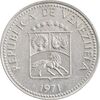سکه 5 سنتیمو 1971 جمهوری چهارم - Puya - AU55 - ونزوئلا
