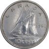 سکه 10 سنت 1962 الیزابت دوم - EF40 - کانادا