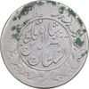 سکه 2000 دینار 1319 خطی - تاریخ باز - VF25 - مظفرالدین شاه