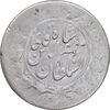 سکه 2000 دینار 1319 خطی - تاریخ فشرده - AU50 - مظفرالدین شاه