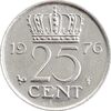 سکه 25 سنت 1976 یولیانا - AU58 - هلند