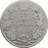 سکه 25 سنت 1910 ادوارد هفتم - F - کانادا