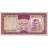 اسکناس 100 ریال (آموزگار - فرمان فرماییان) نوشته قرمز - تک - VF30 - محمد رضا شاه