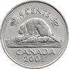 سکه 5 سنت 2003 الیزابت دوم - AU55 - کانادا