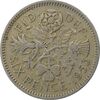 سکه 6 پنس 1953 الیزابت دوم - VF30 - انگلستان