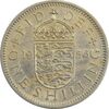 سکه 1 شیلینگ 1956 (سپر انگلیس) الیزابت دوم - AU55 - انگلستان