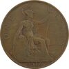 سکه 1 پنی 1916 جرج پنجم - VF20 - انگلستان