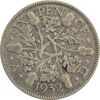 سکه 6 پنس 1932 جرج پنجم - EF45 - انگلستان