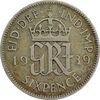 سکه 6 پنس 1939 جرج ششم - VF35 - انگلستان