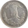 سکه 500 دینار 1323 (3 تاریخ پایین ضخیم) تصویری - AU50 - مظفرالدین شاه