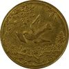 سکه طلا شاباش کبوتر 1328 - MS62 - محمد رضا شاه