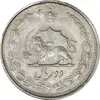 سکه 2 ریال 1323/2 (سورشارژ تاریخ) نوع دو - EF45 - محمد رضا شاه