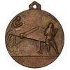 مدال آویز ورزشی برنز پینگ پنگ - EF40 - محمد رضا شاه