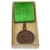 مدال برنز بپاداش خدمت (با روبان و جعبه فابریک) - UNC - رضا شاه