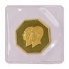 مدال طلا 5 گرمی بانک ملی (هشت ضلعی) - با پلمپ - PF67 - محمد رضا شاه