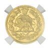سکه طلا 1 تومان 1314 خطی - NGC - MS62 - مظفرالدین شاه
