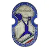 نشان فدراسیون وزنه برداری ایران (با روبان فابریک) - EF - محمد رضا شاه