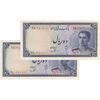 اسکناس 10 ریال سری سوم - جفت - UNC62 - محمد رضا شاه اسکناس 10 ریال سری سوم - جفت - UNC62 - محمد رضا شاه