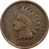 سکه 1 سنت 1901 سرخپوستی - EF40 - آمریکا