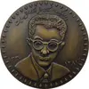 مدال یادبود صادق هدایت 1391 - با جعبه فابریک - جمهوری اسلامی