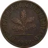 سکه 2 فینیگ 1950F جمهوری فدرال - EF40 - آلمان