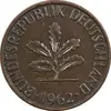سکه 2 فینیگ 1962J جمهوری فدرال - AU50 - آلمان