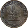 سکه 2 فینیگ 1967F جمهوری فدرال - AU50 - آلمان