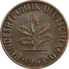 سکه 2 فینیگ 1963G جمهوری فدرال - AU50 - آلمان